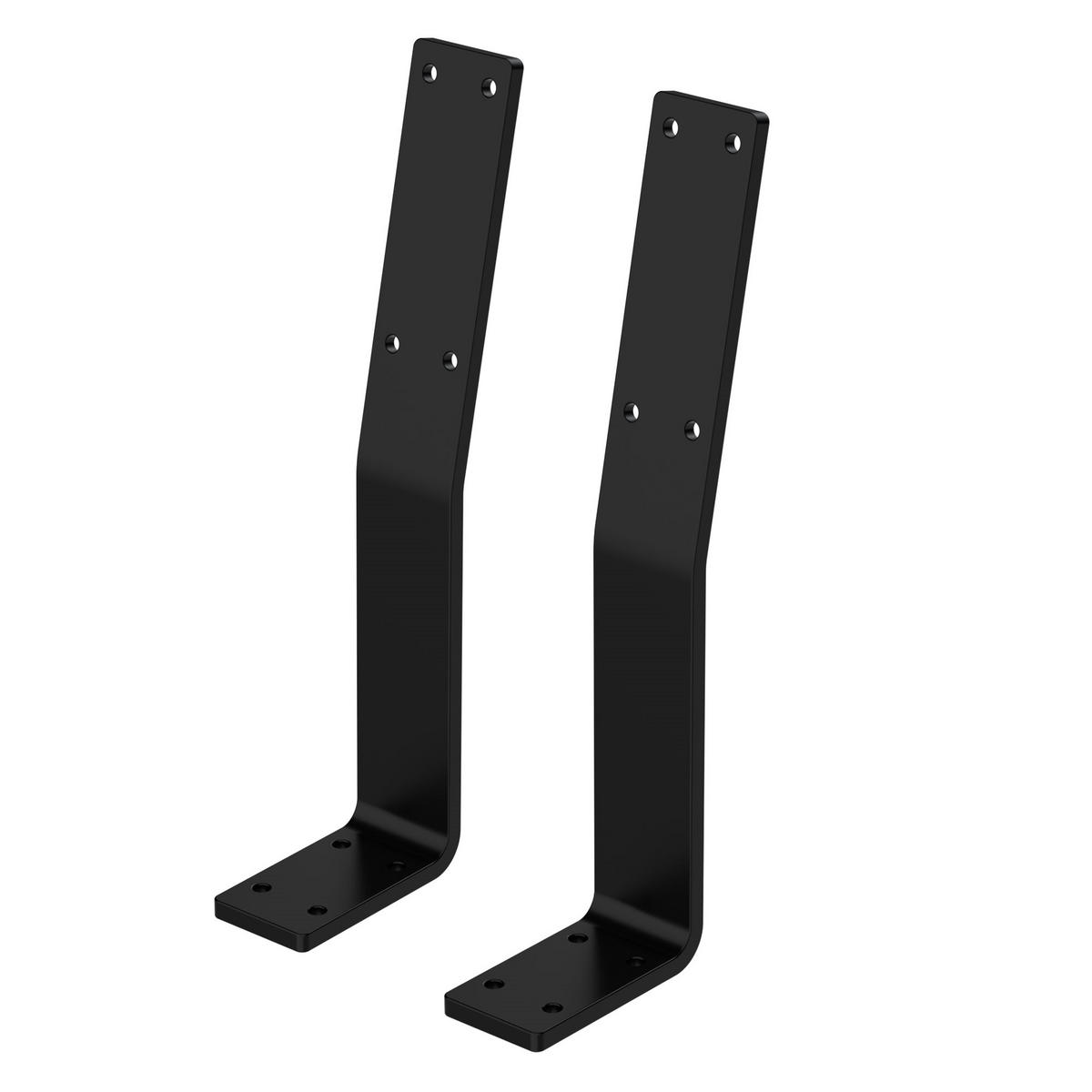 RÜCKENLEHNENHALTERUNG - Schwarz, Metall (5/34.5/10cm) - ML-DESIGN