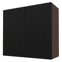 KÜCHENHÄNGESCHRANK Lamello W3/80 Schwarz Matt / Lava 80 / 32,5 / 72cm - Dunkelgrau/Schwarz, Holz/Holzwerkstoff (60/72/32.5cm) - Feldmann-Wohnen