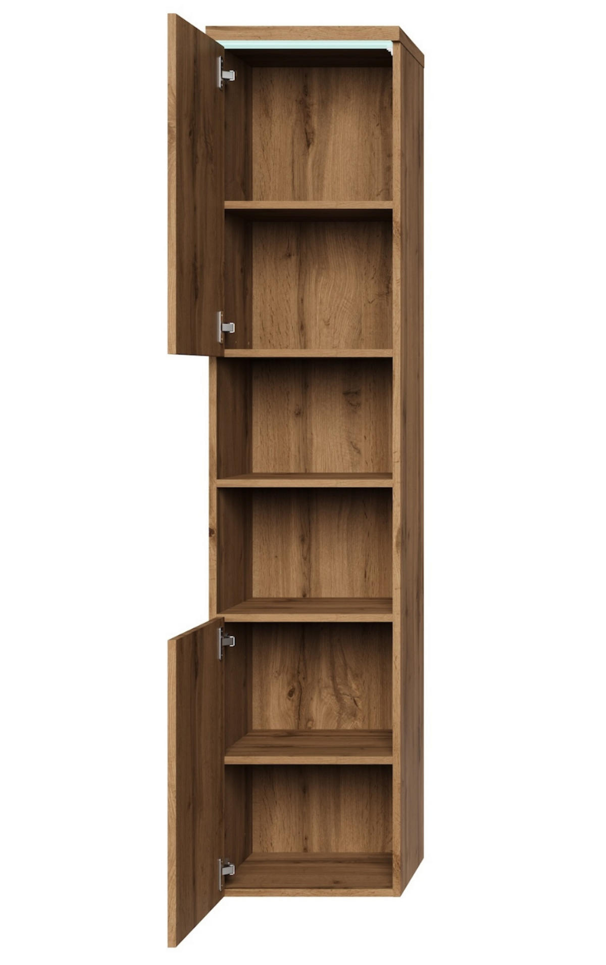 BADEZIMMERSCHRANK Paso mit 2 Türen Eiche - 35 x 35 x 160 cm - Eichefarben, Holz (35/160/35cm) - Badplaats