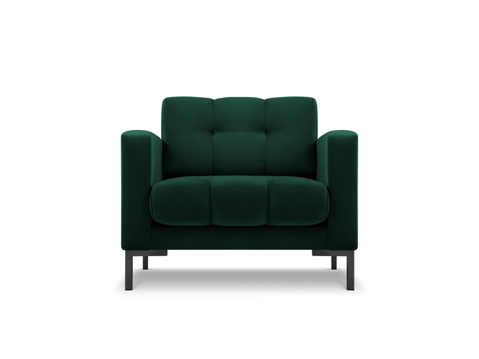SESSEL Mamaia aus Samt flaschengrün - Grün, Textil (92/75/87cm) - Micadoni