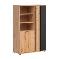 SKRIŇA 2 dvere Ezra Drevo - hnedá, kompozitné drevo (90/137/40cm) - Petits-meubles