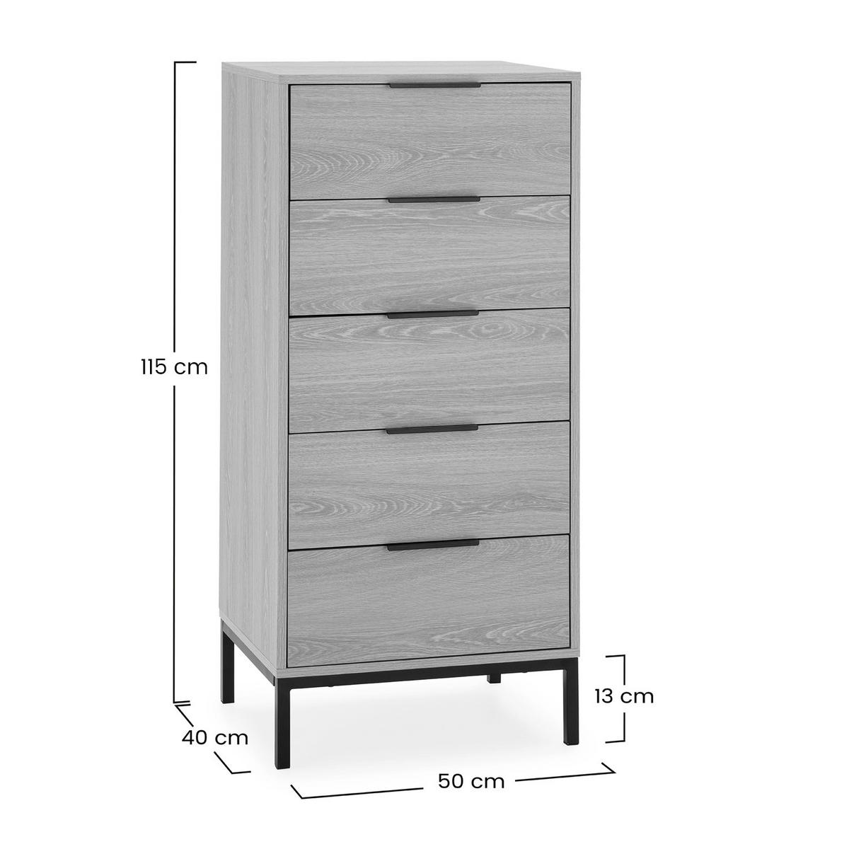 KOMMODE 50/115/40 Auri Eichenfarbe - Honigeiche, Holzwerkstoff (50/115/40cm) - VS Venta-stock