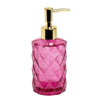 SEIFENSPENDER 310ml - Pink, Glas (7.2/18.2/8.2cm) - Intirilife