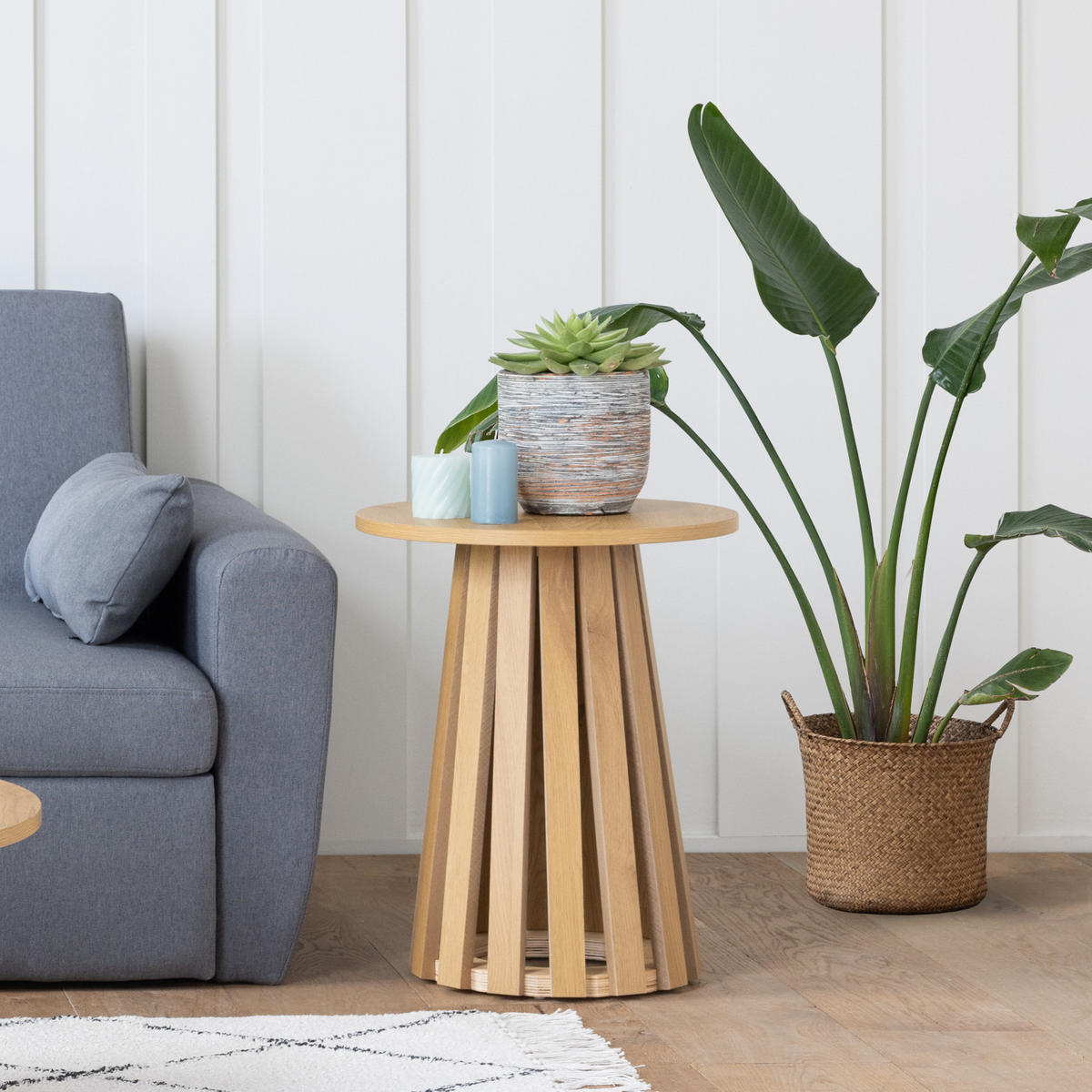 BEISTELLTISCH Liv - Braun, Holzwerkstoff (45/45/55cm) - Happy Garden