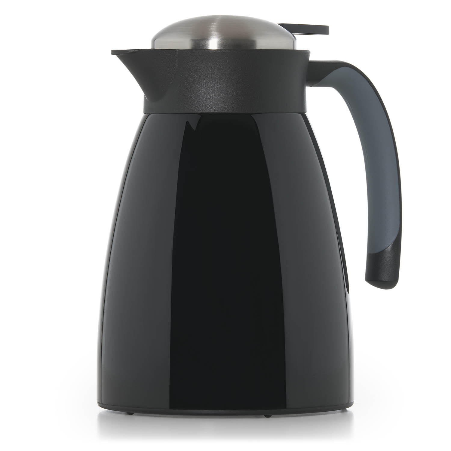THERMOSKANNE Carla 2L Schwarz – Große Isolierkanne 2000 ml - Schwarz, Metall (2L) - Blumtal
