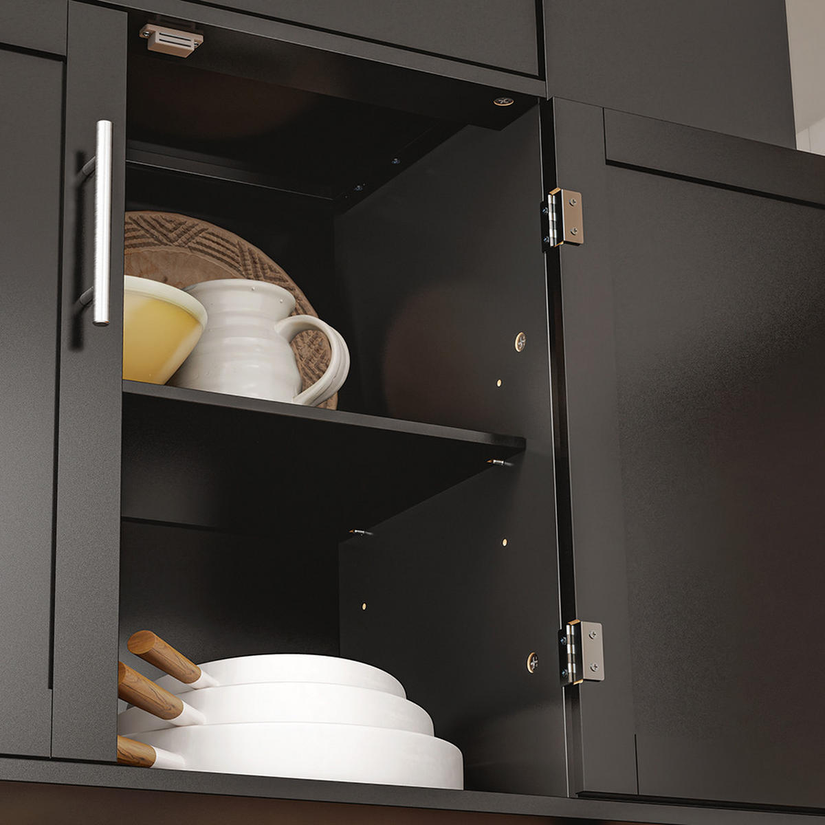 KUCHYŇSKÝ vozík s dřevěnou deskou a úložným prostorem - barva javoru, kožešina (99/84.3/40cm) - SoBuy