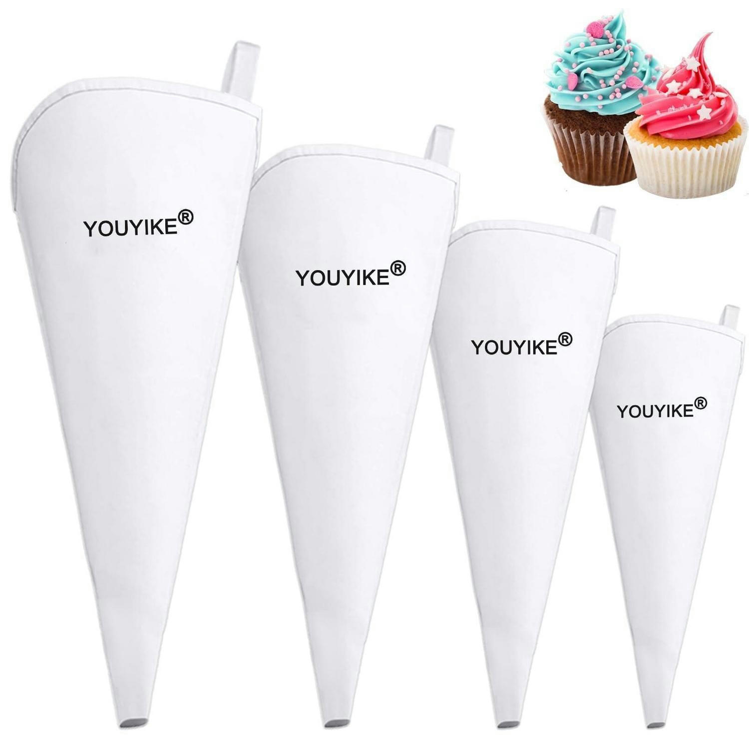 SPRITZBEUTEL 4-teiliges Set Stoff 30-45 cm - Weiß, Textil (45/45/45cm)