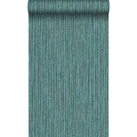 TAPETE Bambusmuster 53 cm x 10.05 m - Türkis, Papier (53/1000cm) - Origin Wallcoverings