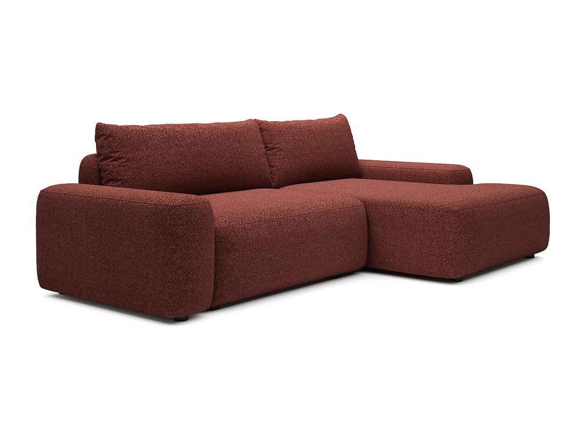SCHLAFSOFA - 4 Personen - Stoff - Bordeaux - - Bordeaux, Textil (264/87/162cm) - Vente-Unique