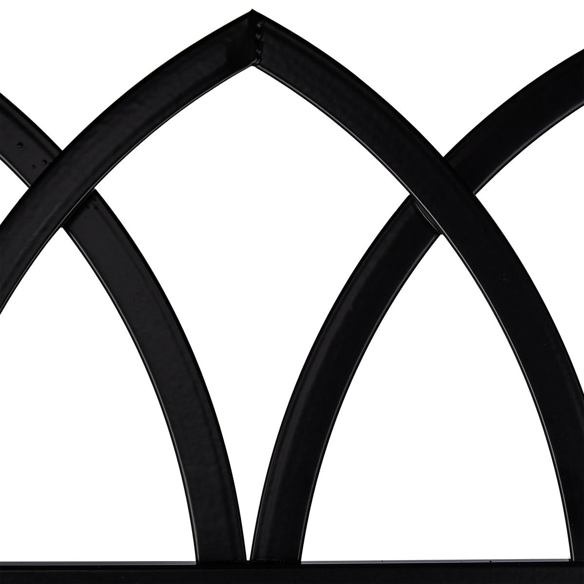 2xRANKGITTER - Schwarz, Metall (51/183/1.5cm) - Relaxdays