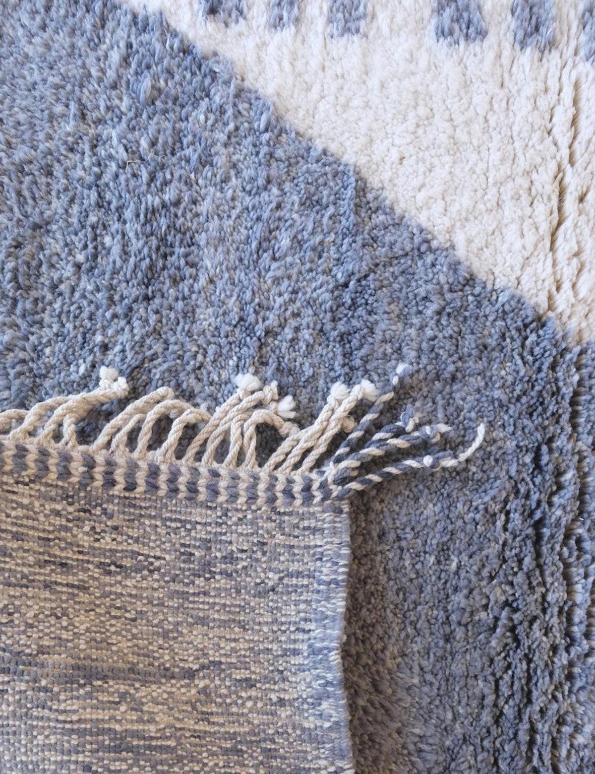 BERBERTEPPICH Prestige elegant 114x 164 cm - Blau, Naturmaterialien (114/164cm) - AFK Living