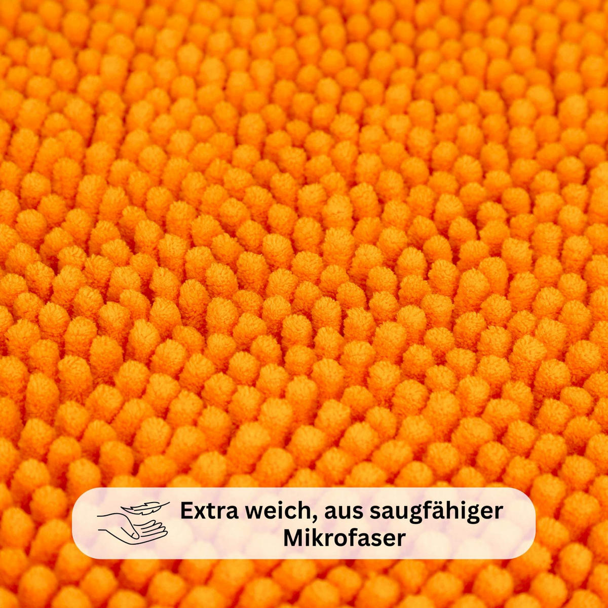 BADEMATTE PARIS - Orange, Textil (70/120cm) - WohnDirect