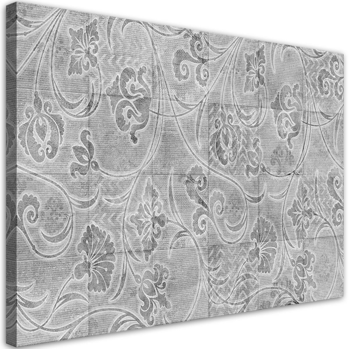 WANDBILD graue fliesen - Grau, Textil (60/40cm) - Feeby