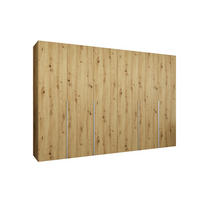 DREHTÜRENSCHRANK 202/300/52 6-türig - Kaschmir/Eiche Artisan, Holz (300/202/52cm) - Abiks Möbel