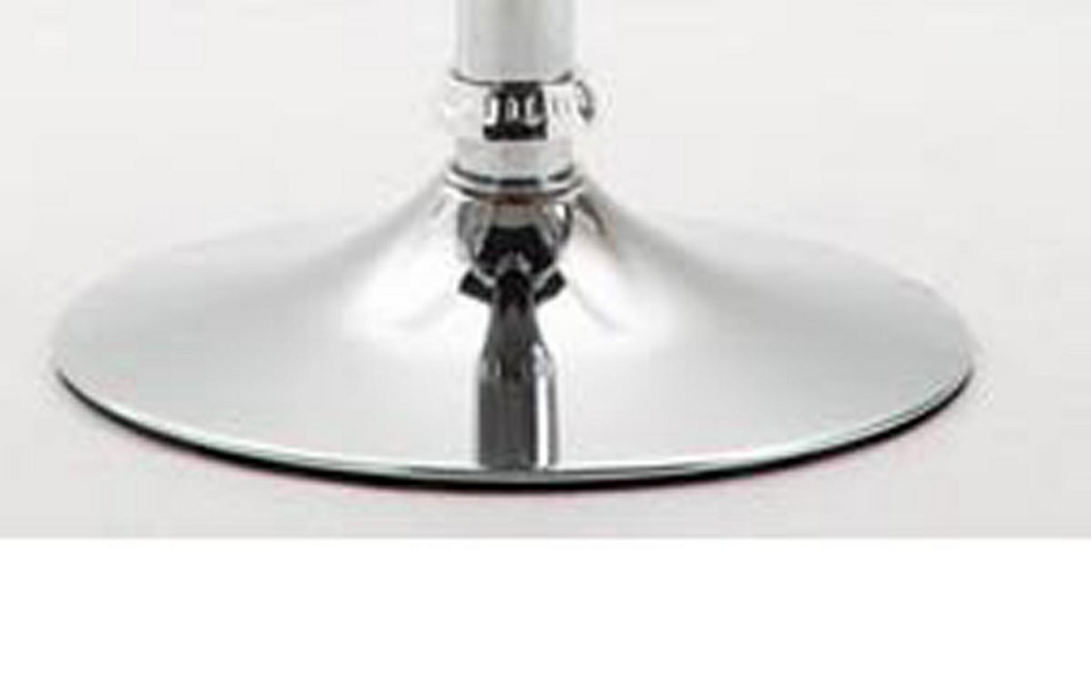 BARHOCKER 2er Set Dynasty Kunstleder chrom schwarz - Chromfarben/Schwarz, Kunststoff/Metall (36/84/39cm) - TPFLiving