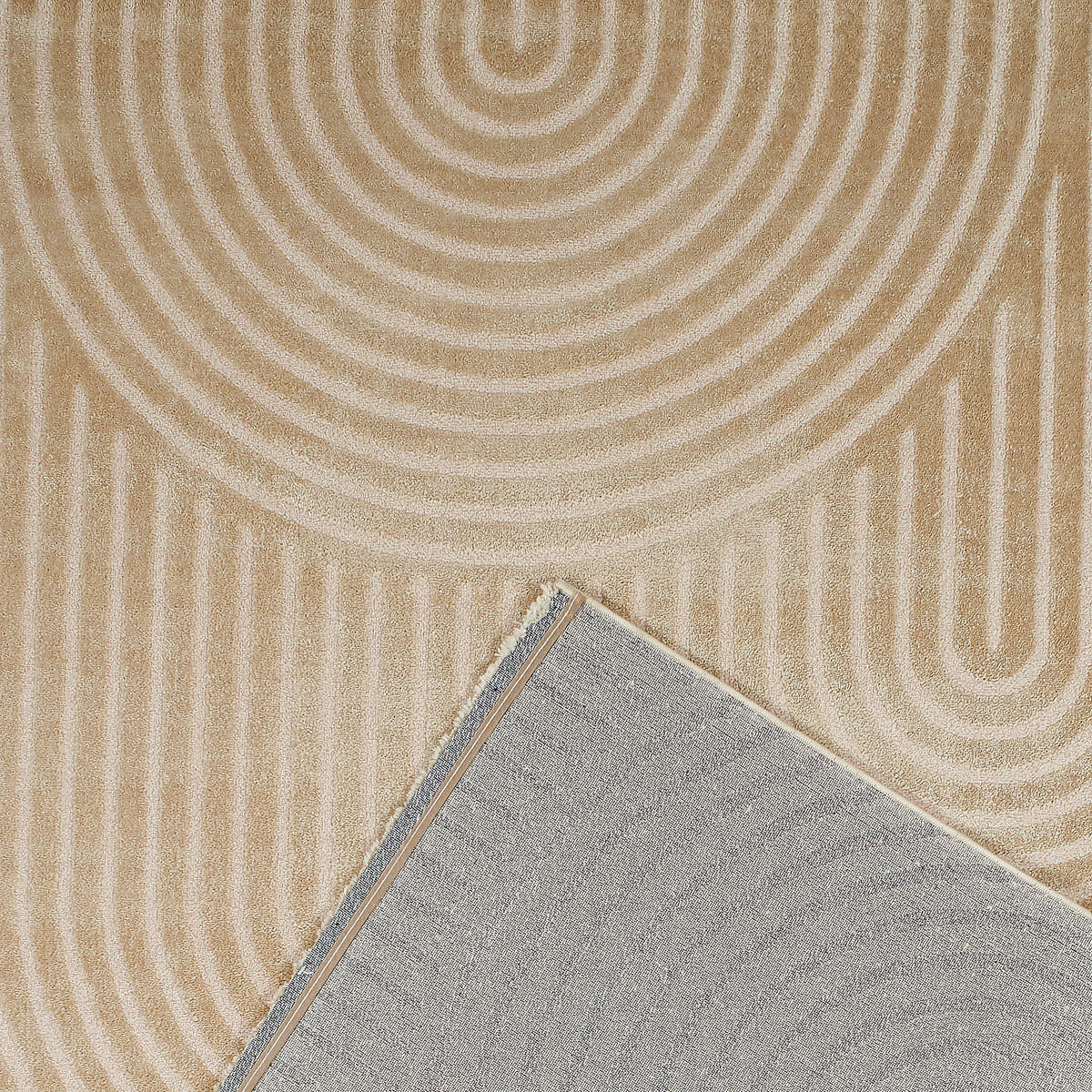 TEPPICH mit geometrischem Muster Bianca Beige 80x150 cm - Beige, Textil (80/150cm) - Nazar Rugs