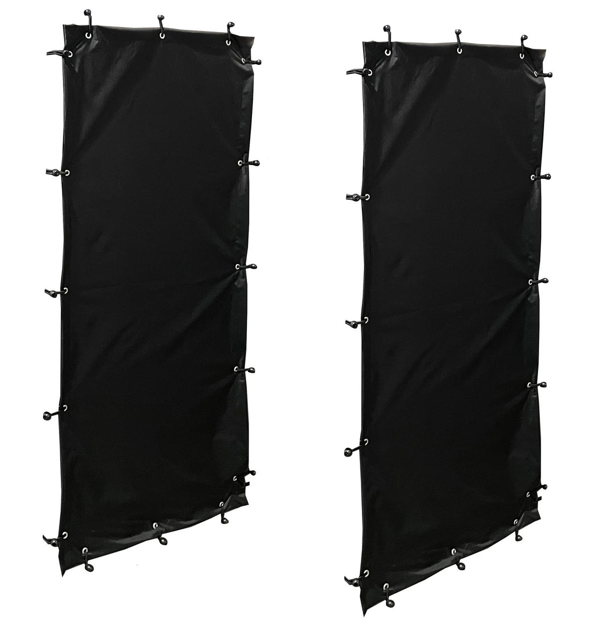 WETTERSCHUTZ Seitlich für Kaminholzregal 70/145 cm Schwarz - Schwarz, Textil (70/145/1cm) - QUICK STAR