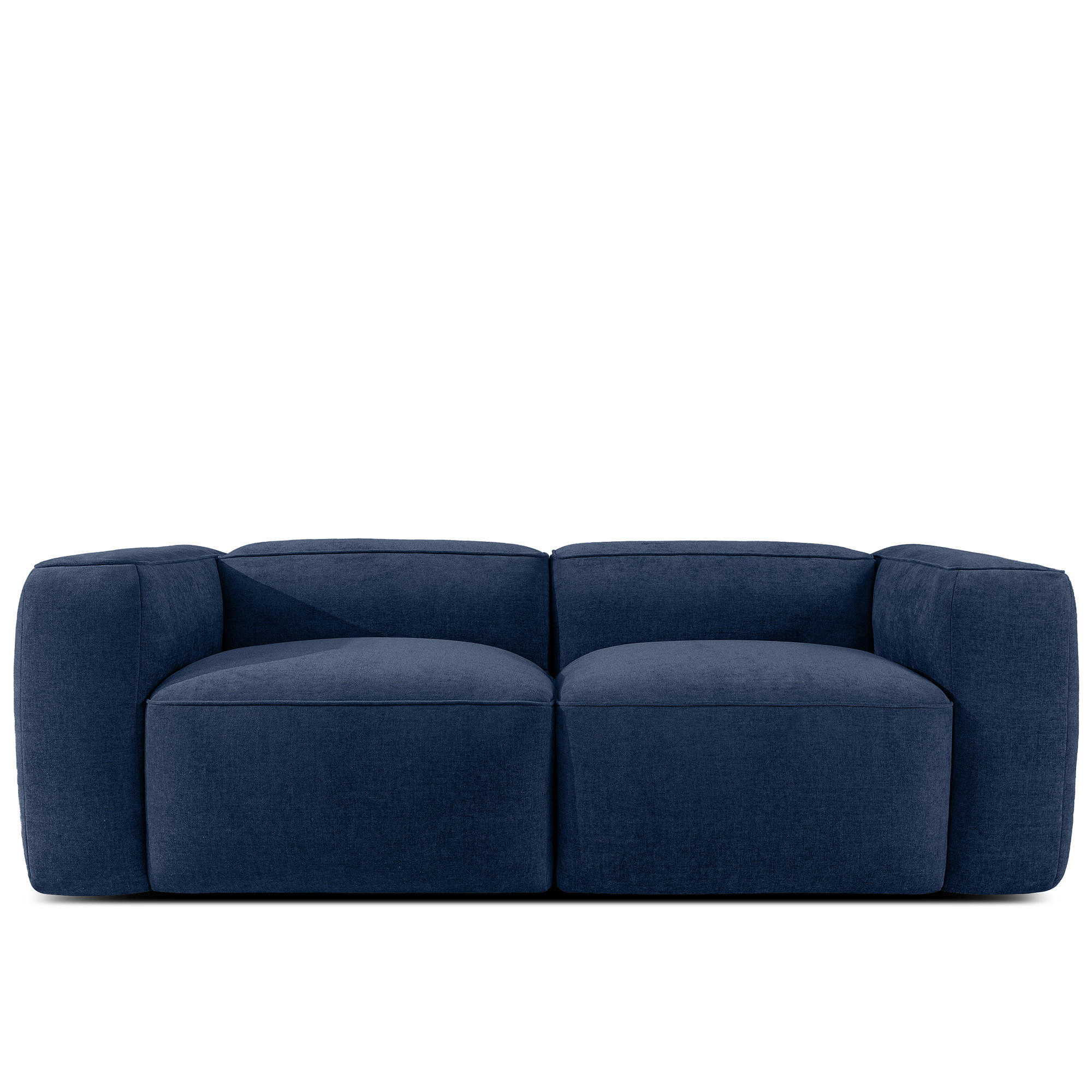 2-SITZER SOFA FUBBO, Dunkelblau - Dunkelblau, Holz/Holzwerkstoff (210/73/96cm) - KONSIMO®