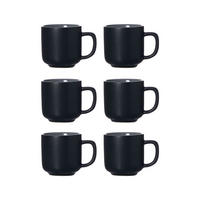 ESPRESSOTASSEN Jasper schwarz 100 ml 6er Set - Schwarz, Keramik (0.1L) - Ritzenhoff Breker