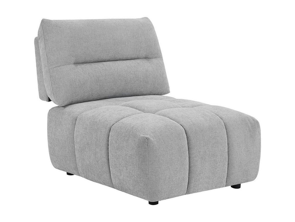 SESSEL mit gerader Rückenlehne - 1 Person - Stoff - Hellgrau - - Hellgrau, Textil (86/93/123cm) - Vente-Unique