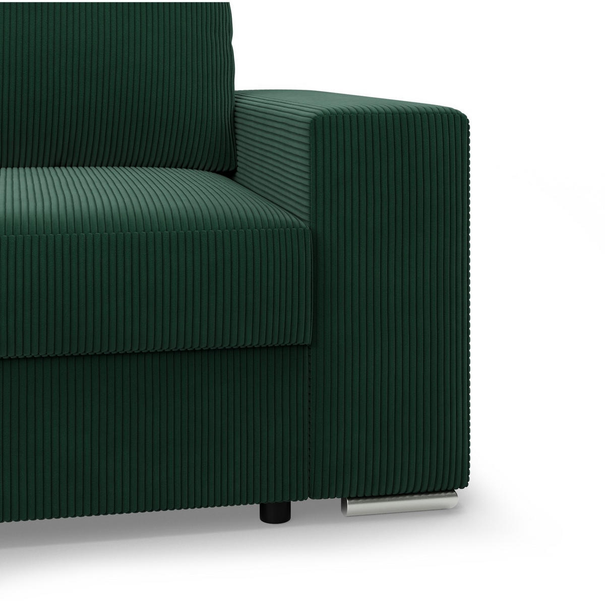 ECKSOFA MIT SCHLAFFUNKTION VELANO Dunkelgrün - Dunkelgrün, Textil (231/287cm) - Mebligo