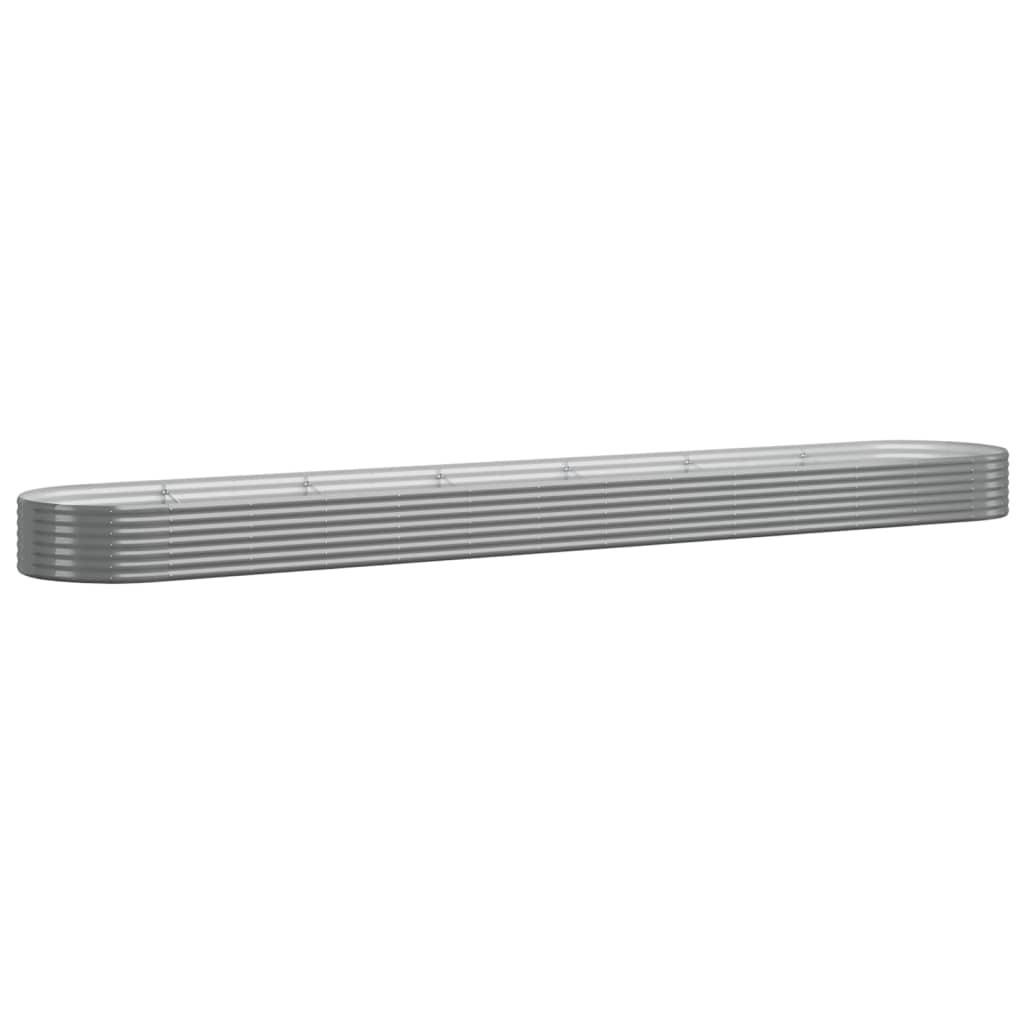 HOCHBEET Verzinkter Stahl 544x100x36 cm Grau - Grau, Metall (100/36/544cm) - furnicato
