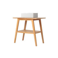 BADMÖBEL mit Einzelwaschbecken - Teakholz - 80 cm - BOBOTSARI - Naturfarben/Weiß, Keramik (80/76/55cm) - Vente-Unique