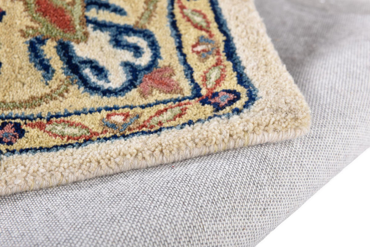 HANDTUFTTEPPICH Royal Ziegler 60x90 cm - Beige, Textil (60/90cm) - THEKO