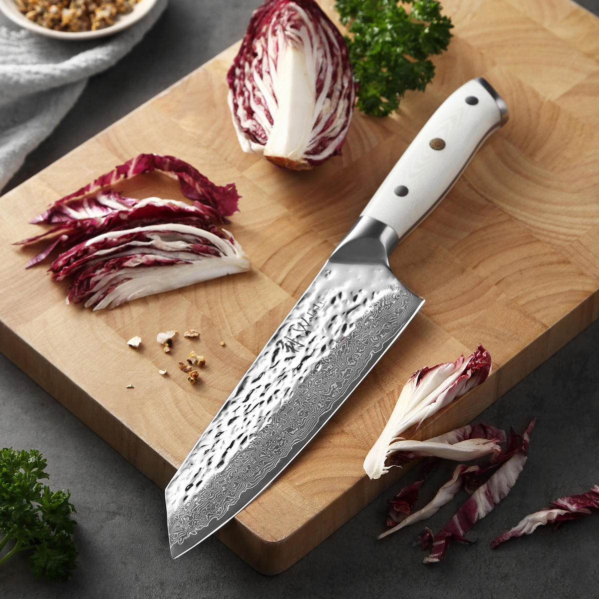 MESSERSET 3-tlg. 9-18 cm - Weiß, Metall (1cm) - Wakoli