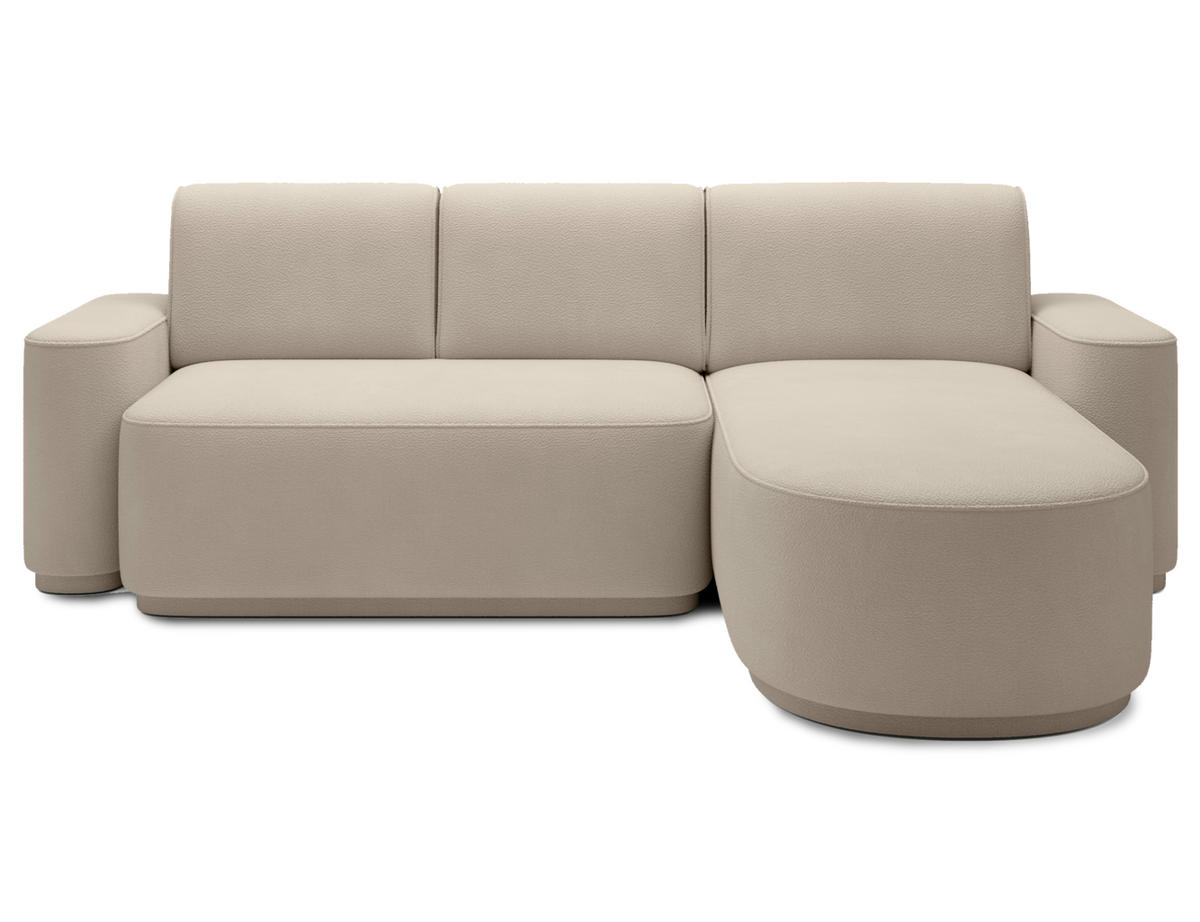ECKSOFA RUMA - Beige (Amore 18) - Beige, Holzwerkstoff (285/180cm) - Möblo