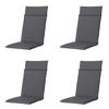 GARTENSTUHLKISSEN Manchester 120/50 cm 4er-Set - Anthrazit, Textil (50/8/120cm) - Madison