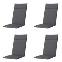 GARTENSTUHLKISSEN Manchester 120/50 cm 4er-Set - Anthrazit, Textil (50/8/120cm) - Madison