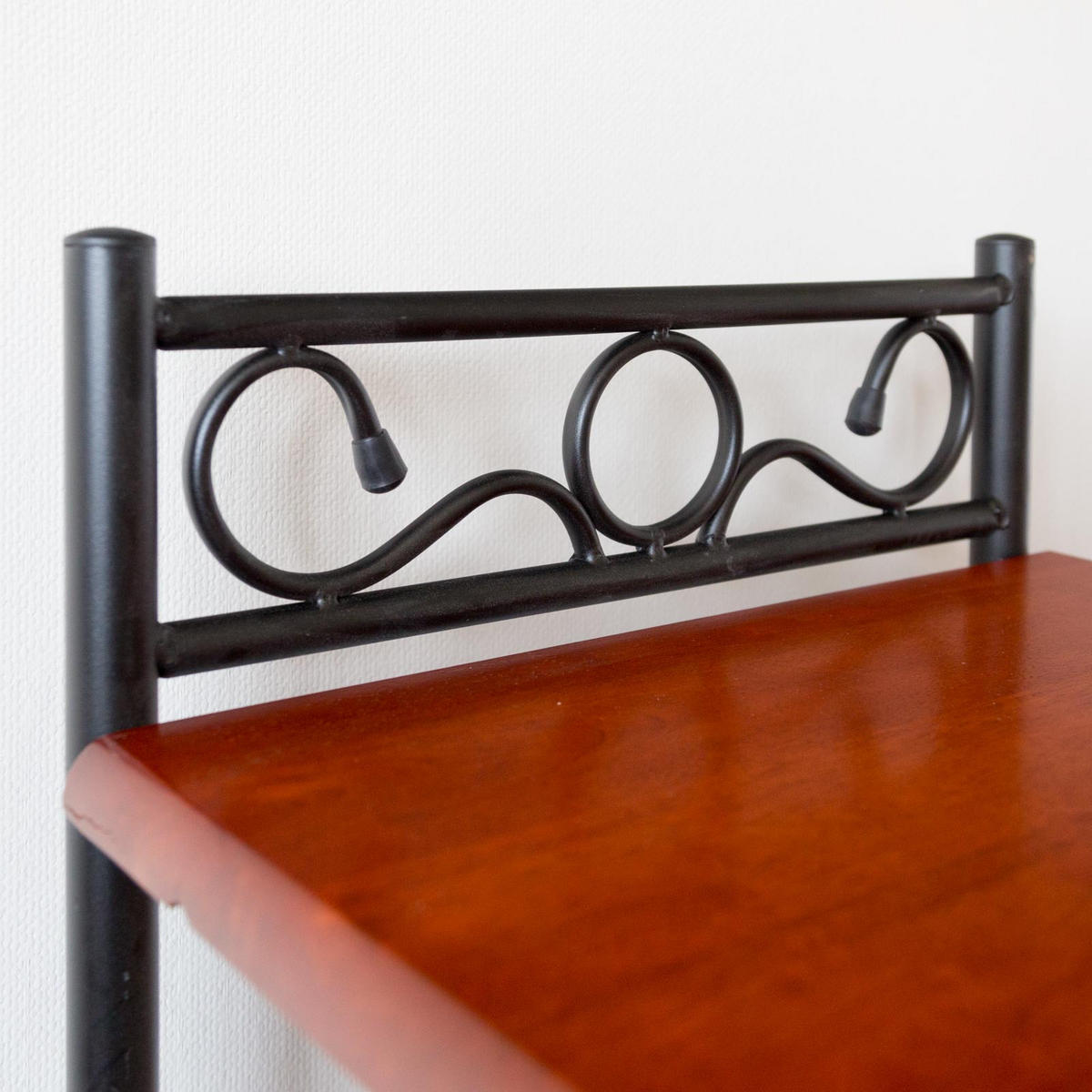 NACHTTISCH 45/64/35 cm Metall Schwarz - Schwarz, Holz/Metall (45/64/35cm) - Homestyle4u
