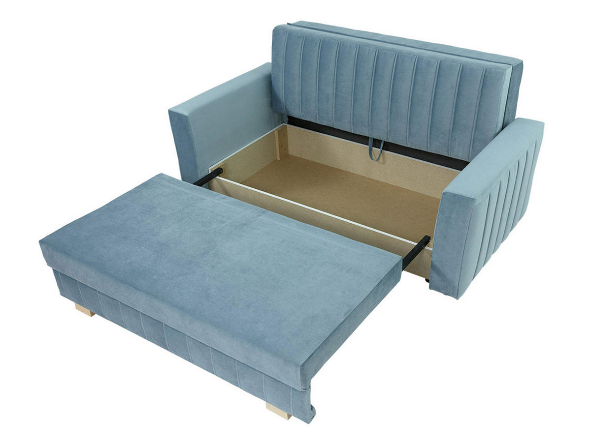 SCHLAFSOFA Viva Glam III - Hellgrau/Naturfarben, Holz/Kunststoff (160/85/98cm) - MIRJAN24