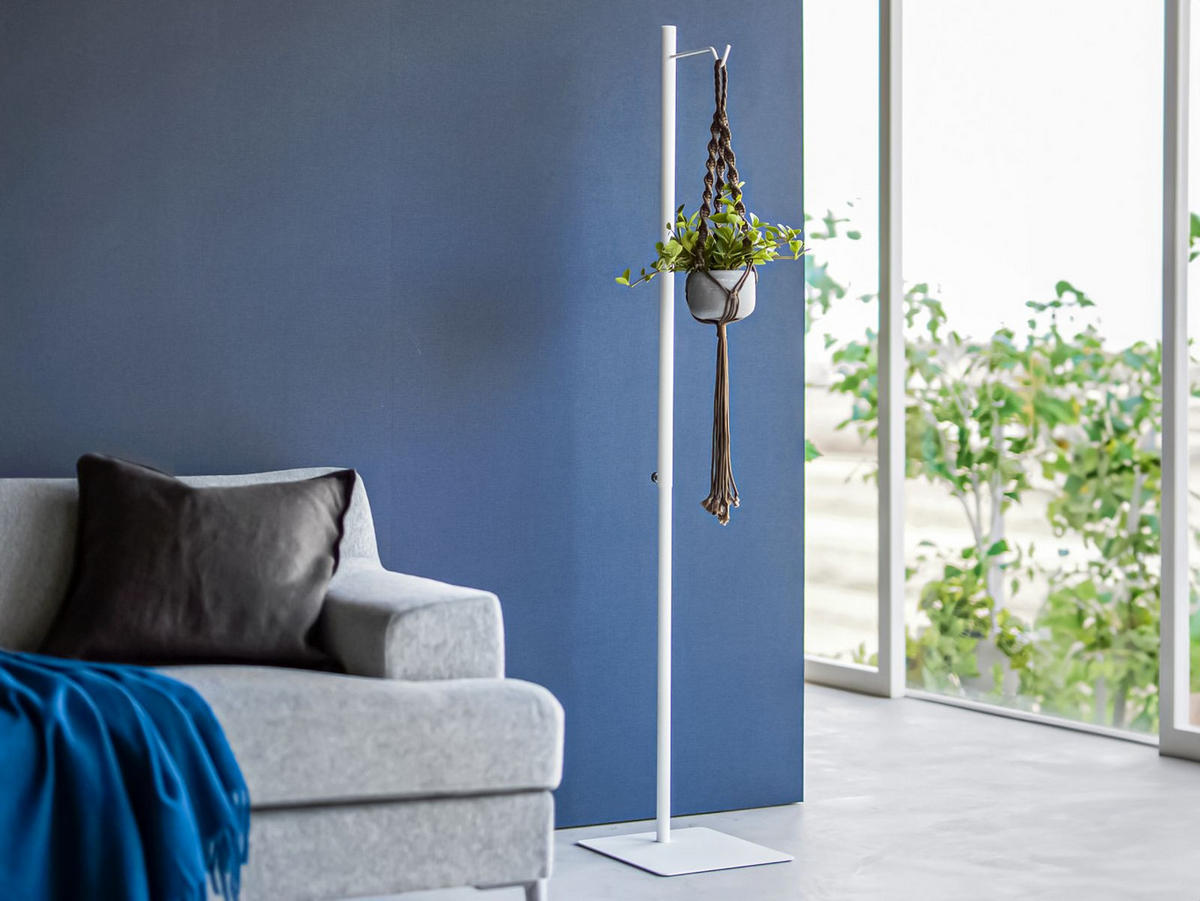 LATERNEN-STÄNDER Tower weiß 80-152 cm auch für Lautspecher und Blumen - Weiß, Metall (30/152/26cm) - Yamazaki