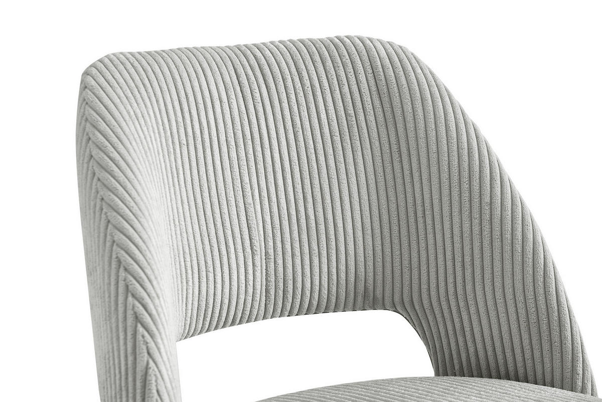 STUHL VICKY Grau 2 Stück - Grau, Textil/Metall (53/80/57cm) - B&D Home