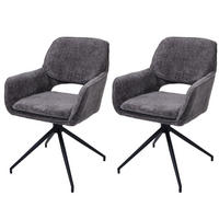 ESSZIMMERSTUHL Grau 2er-Set - Grau, Textil (57/86/61cm) - MCW
