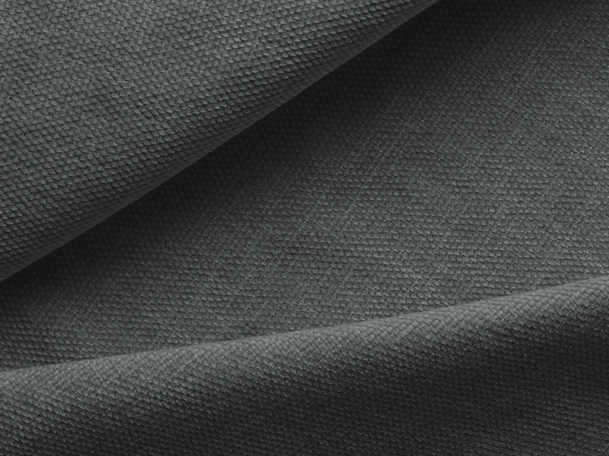 SCHLAFSESSEL Chenille Stoff Grau - Schwarz/Graphitfarben, Holzwerkstoff/Kunststoff (157/81/113cm) - Makamii