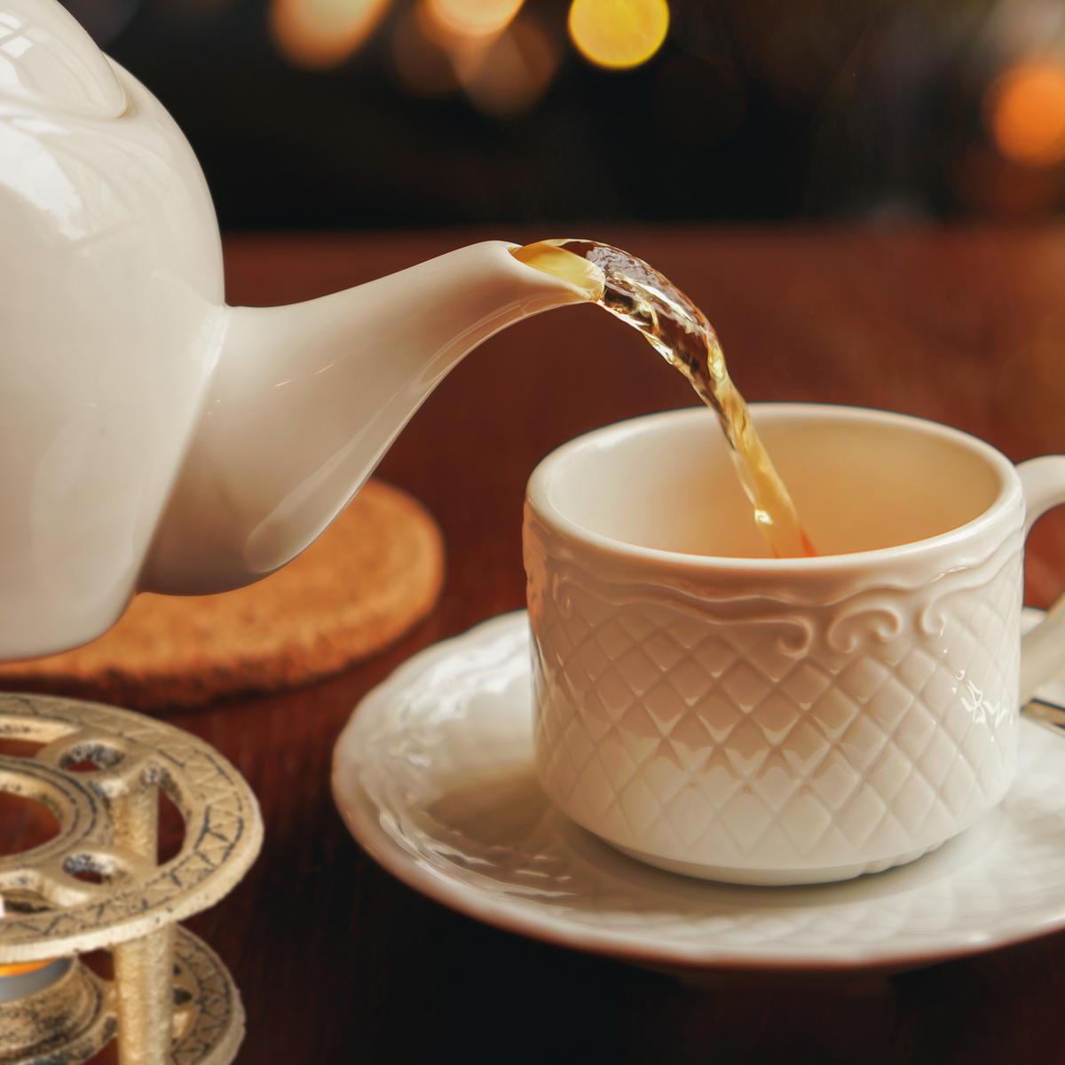 STÖVCHEN - Goldfarben, Metall (12/5cm) - Relaxdays