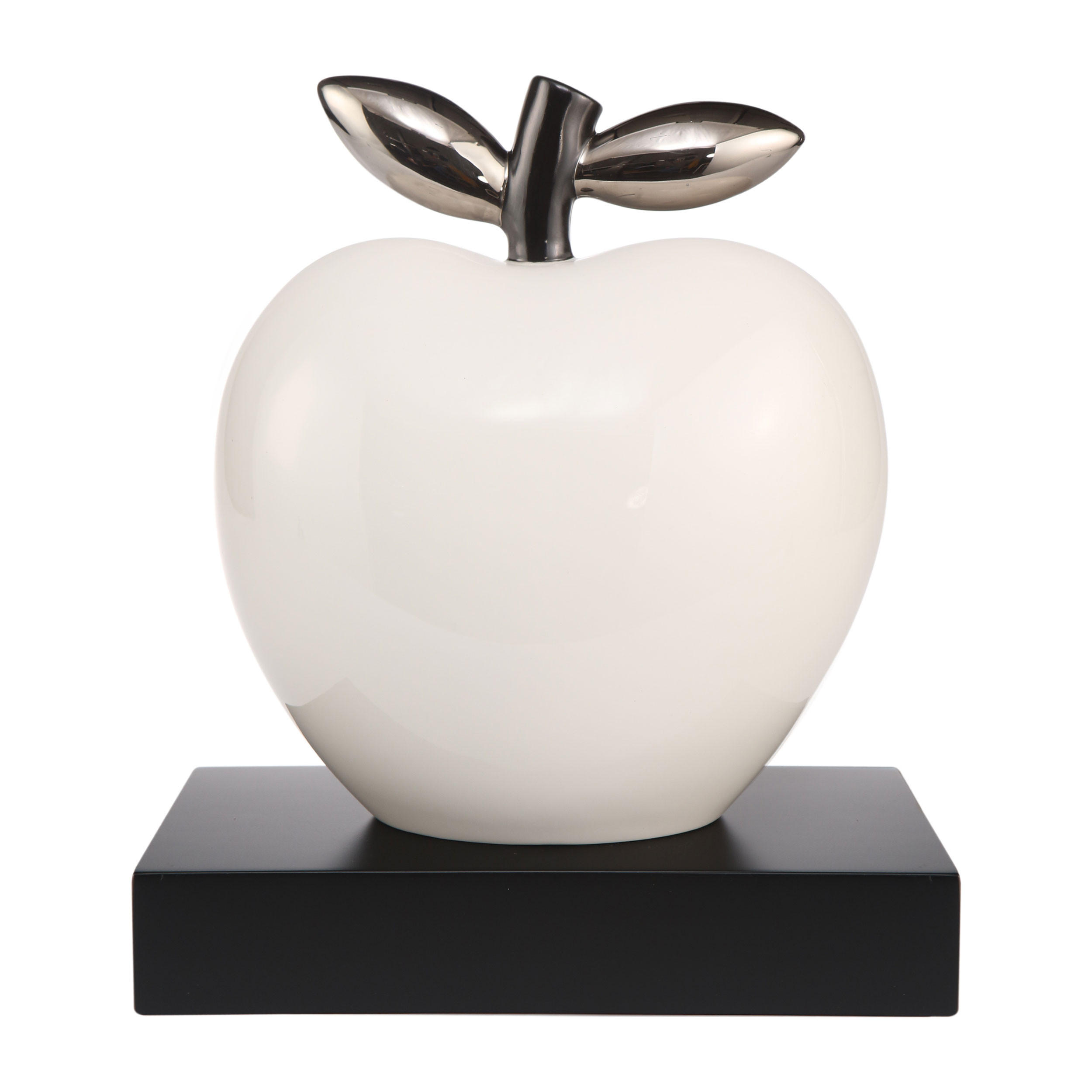DEKOOBJEKT Studio 8 - Silver Lining, Porzellan, Silber, 28 cm - Silberfarben, Keramik (14/28/24.5cm) - Goebel