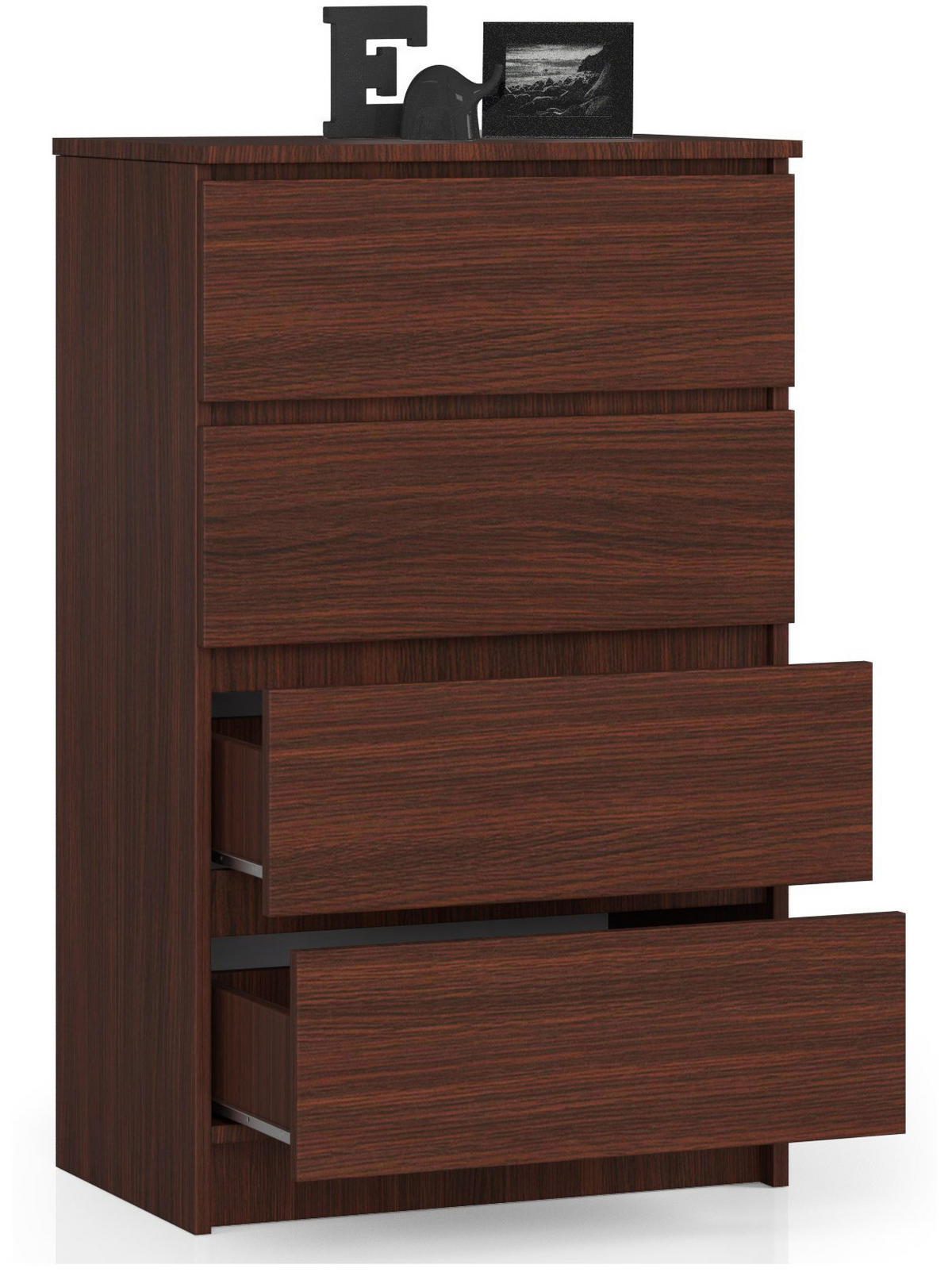 KOMMODE Dunkelbraun 99/60/40 - Dunkelbraun, Holzwerkstoff (60/99/40cm) - RAUMHIRSCH FURNITURE