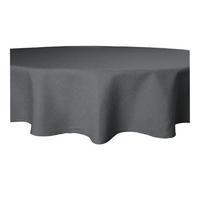 TISCHDECKE Leinenoptik 140 cm rund Anthrazit - Anthrazit, Textil (140cm) - TiborTex