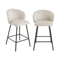 HOCKER 2er-set 89/53/50 cm - Beige, Holzwerkstoff (50/89/51cm) - Calicosy