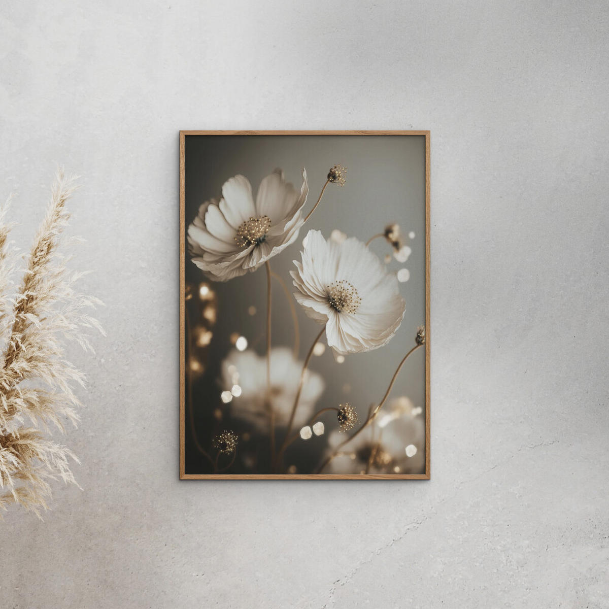 POSTER mit Rahmen Treechild - Golden Beauties - Eichefarben/Weiß, Holz/Papier (70/100cm) - Poster&Frame