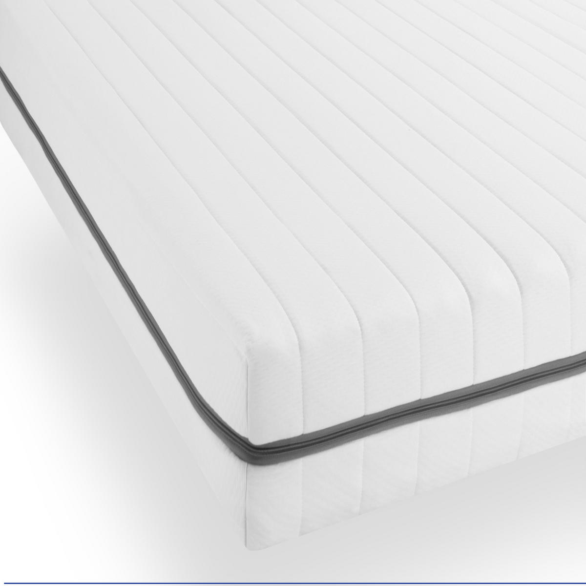 7-ZONEN Kaltschaummatratze 80x200 cm H3+H4 Höhe 18cm mit waschbarem Bezug - Weiß, Textil (80/200cm) - Sleepneo