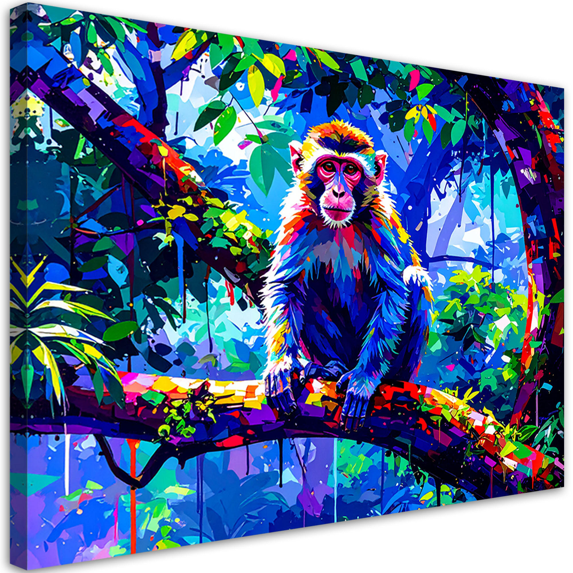 Feeby Leinwandbild Mehrfarbig 90x60 cm