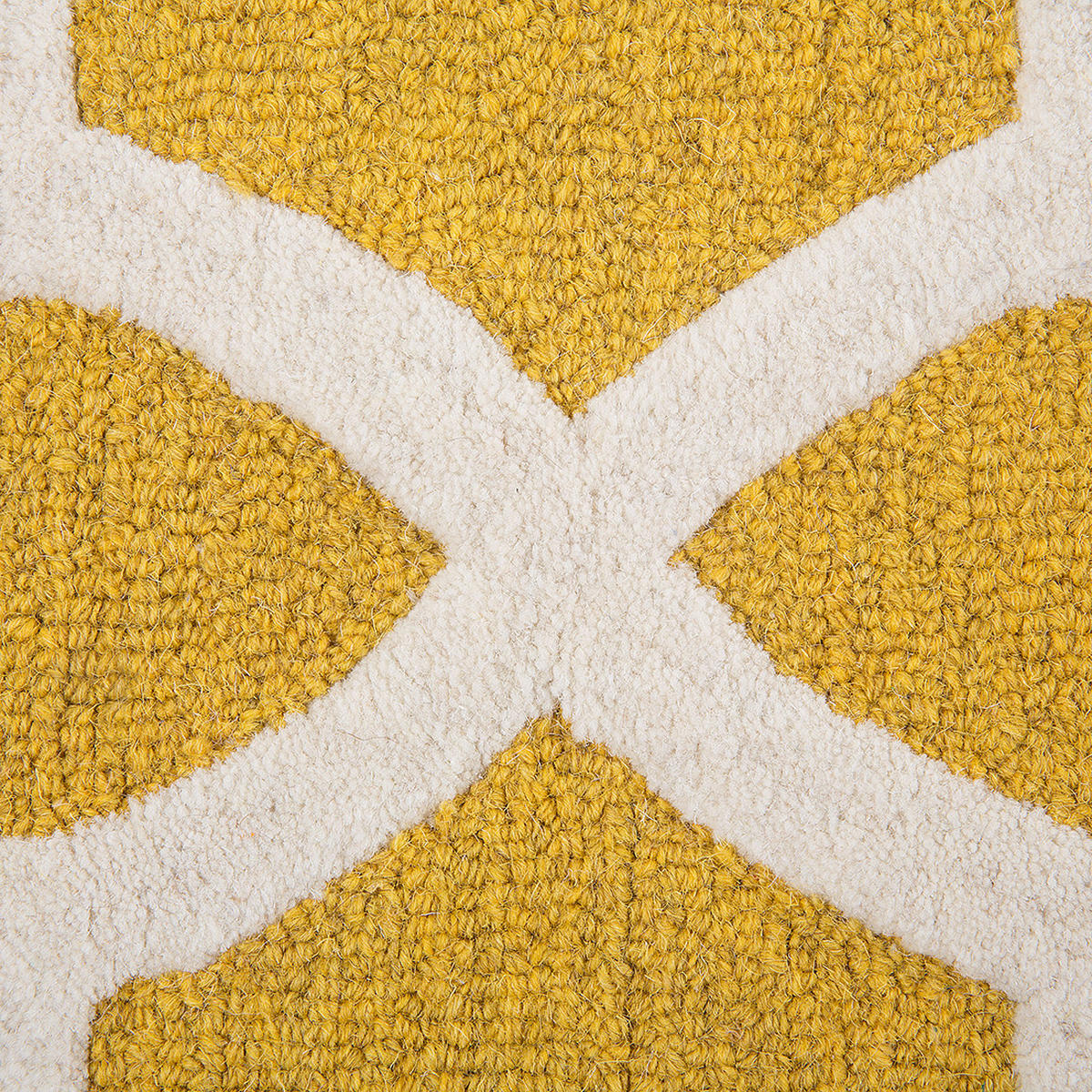 KURZFLOR-TEPPICH Silvan 200/140 cm - Gelb, Textil (140/200cm) - Beliani
