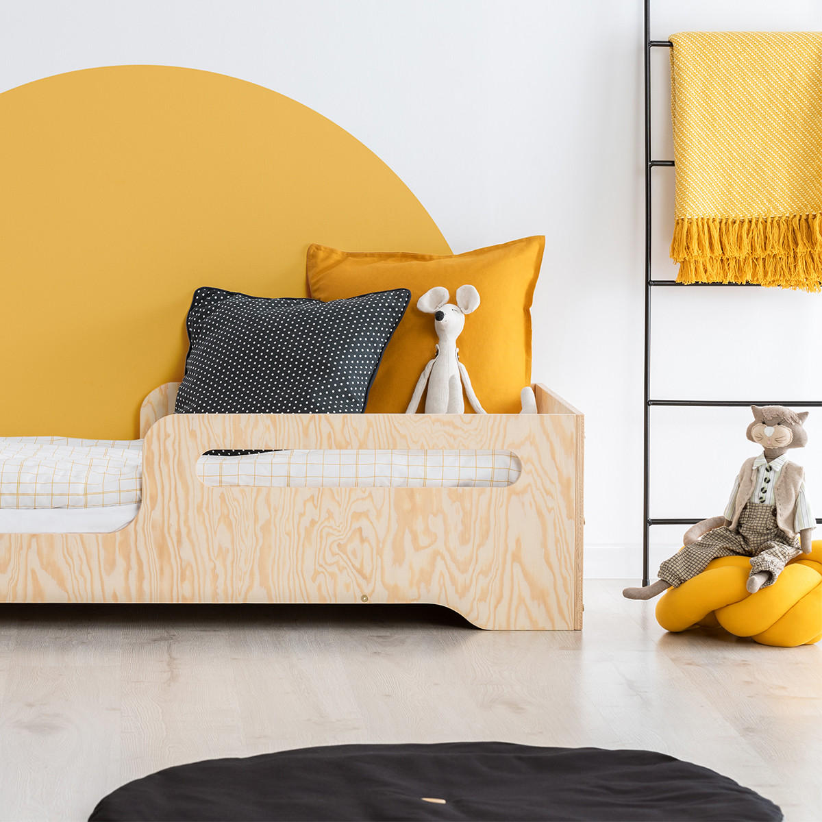 POSTEL 90/200 Ambre Přírodní dřevo - hnědá, dřevo (90/200cm) - Petits-meubles