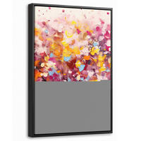 LEINWAND Bilder mit Rahmen - Aquarell - Baum - Kunst - Abstrakt - 20x30 - Multicolor, Textil (20/30cm) - MuchoWow