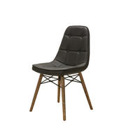 STUHL DENVER mit Holzbeinen - Schwarz, Holz/Textil (46/85/46cm) - Stuhlmann